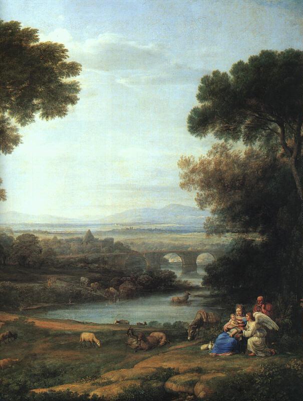 Claude Lorrain The Rest on the Flight into Egypt oil painting picture